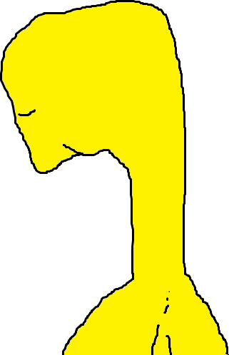 Yarl bowing his long neck